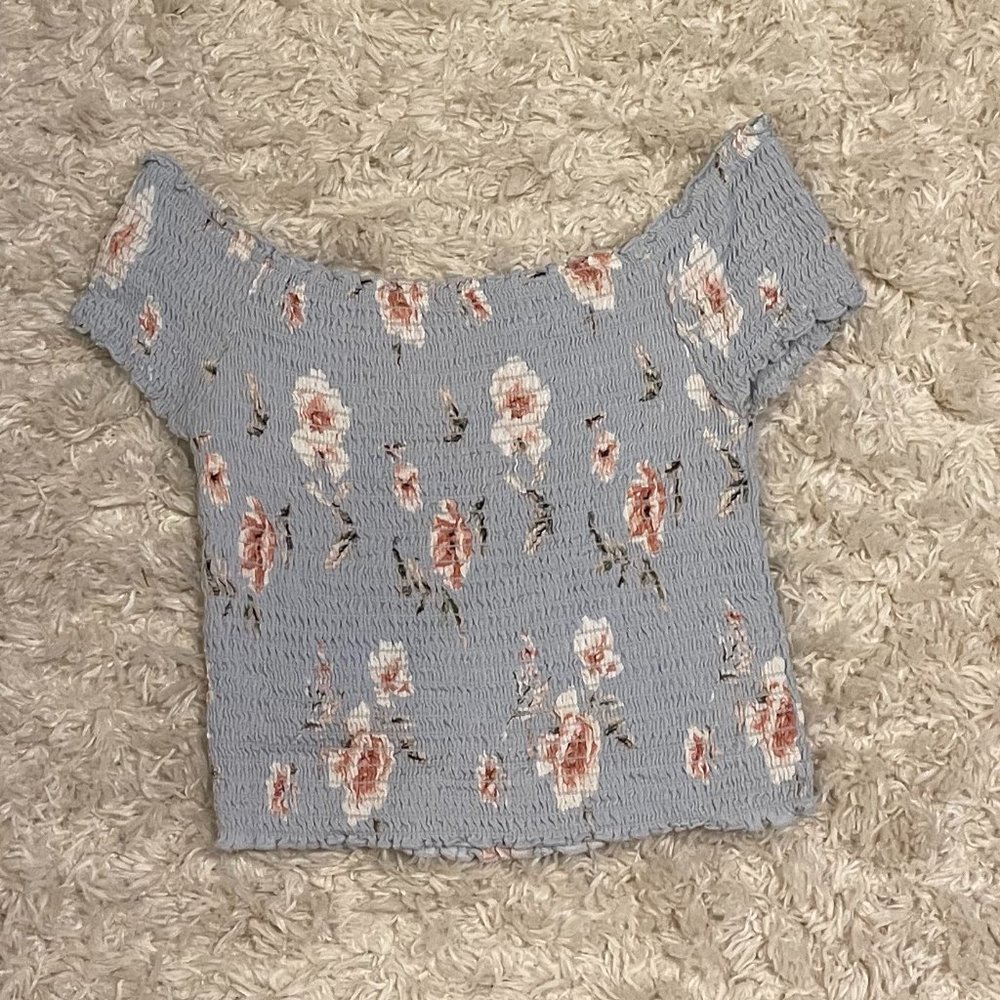 Kendall & Kylie Off-The-Shoulder Floral Top